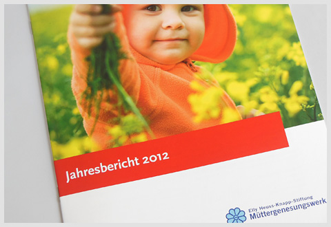 Jahresbericht 2012, Cover, Müttergenesungswerk, c-co, Uta Tietze / seidel. agentur für kommunkation